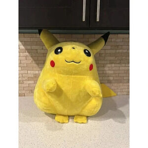 Pickachu Pokemon Jumbo Plush 1999 Hasbro‎